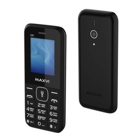 MaxVi C27 Black smartphone-1