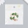 Decor for creativity metal, enamel "Green leaf" Gold 1.9x1.1 cm