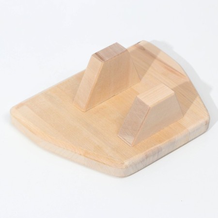 A set of cutting and serving boards on a stand of 2 pcs, birch-3