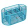 Chancellery trifle stand 9 departments, mesh metal, blue