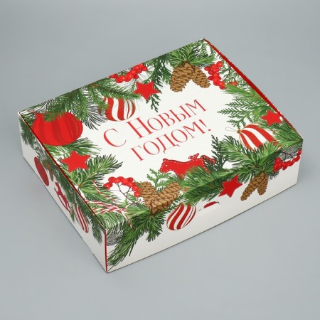 Folding box "New Year's toys", 31 x 24.5 x 9 cm, New Year-1