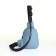 Women's sling bag from textiles, blue color
