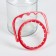 Handle for glass jars, d = 82 mm, red color