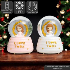 Souvenir Polystone Water Ball Light, Music 