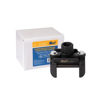 A puller of oil filters Kraft KT 701043, with semicircular grips, 60-80 mm-1