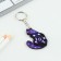 Key keychain wooden "Libra", cat, 4.5 x 6 cm