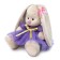 Soft toy "Bunny mi in a dress with a gold bow", 23 cm