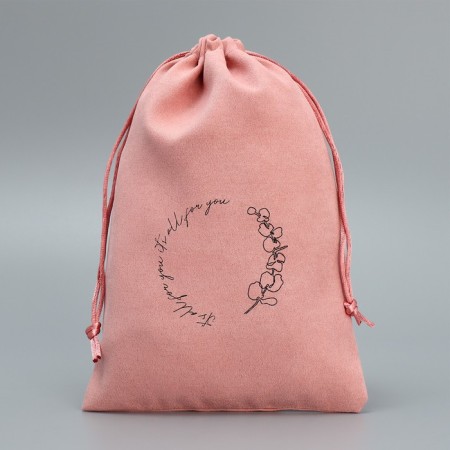 Bag Gift suede “Pink Feeling”, 16 x 24 cm +/- 1.5 cm-1