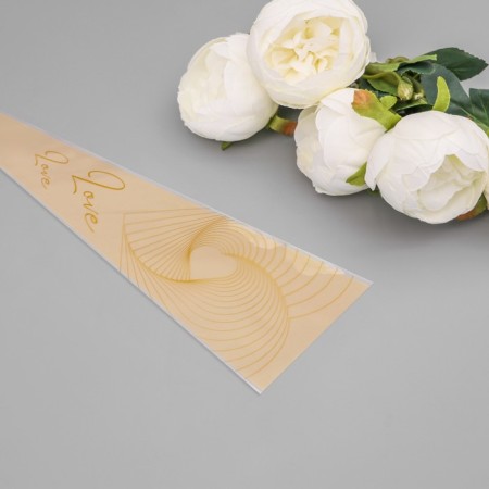 Package Concert Flowers, "Love at first sight", 12.5+4x45 cm, coffee with milk-2