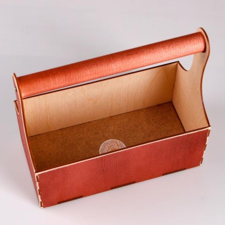 Wooden Kashpo 24 × 12 × 22 cm Maloni Demur, with a pen, a red tree give beautifully-2