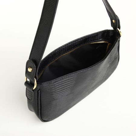 Women's bag with lightning, black color-5