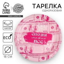 Disposable paper plate 