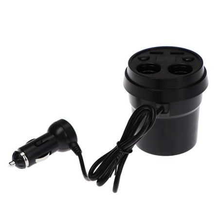 Cigarette lighter, voltmeter, 2 USB, 2 outputs, wire 50 cm