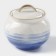 Porcelain sugar tower with a lid of the Cosmos, 400 ml, blue color