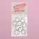 Hair piercing "Rings", D = 1.4 cm, 10 pcs, silver color
