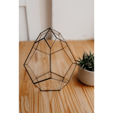 Florarium "Bun - 2", black seams-2