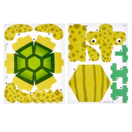 Set for creativity Sostea 3D figures "Turtle"-3