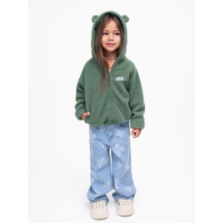 Children's sweatshirt Amarobaby Bear, height 98 cm, green color-18