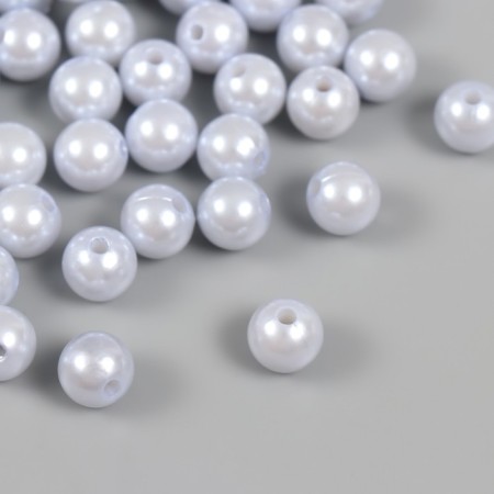 A set of beads "Pearls" d 10 mm, 250 grams, light gray-1