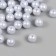 A set of beads "Pearls" d 10 mm, 250 grams, light gray