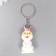 Plastic keychain "White Rabbit" MIX 2x2x4.2 cm