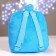 Baby plush backpack for the girl "Bunny White" with sequins, 26 × 24 cm, for the New Year