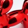 Piggy bank Ceramics "Air Ball - Dog" Red 21x7.5x22 cm