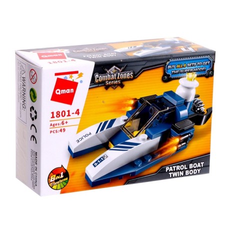 Constructor Police "Police Transport", 8 types, mix-12