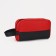 Cosmetic bag with lightning, red color