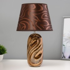 Dominica table lamp E14 40W chocolate-gold 22.5x22.5x40cm