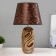 Dominica table lamp E14 40W chocolate-gold 22.5x22.5x40cm