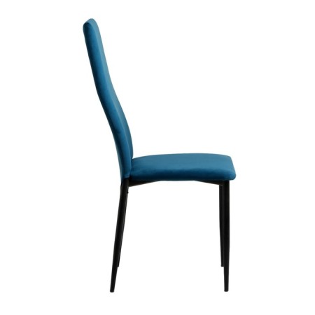 Chair "Wave", black/velor emerald-3
