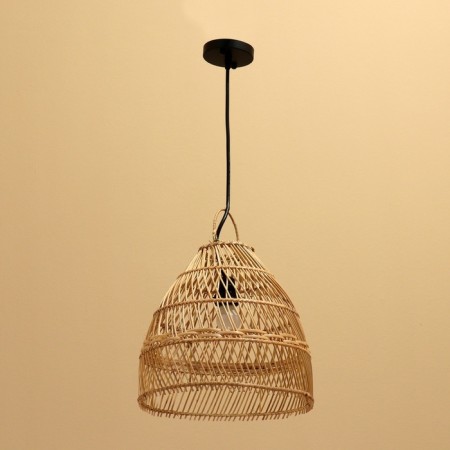 Ceiling Lamp from Rotan "El" 1x120W, E27, 30x30x30 cm-1
