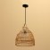 Ceiling Lamp from Rotan "El" 1x120W, E27, 30x30x30 cm