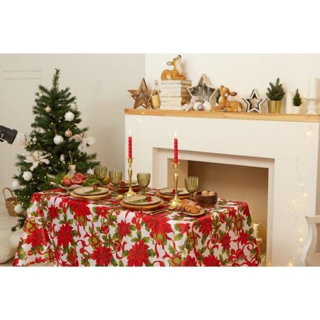 The tablecloth of the New Year's share "Fairytale mood" 145*300 +/- 2 cm, 100% p/e-4