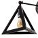 Sconces "Pyramid" 1HE27 40W Black 25x30x30 cm