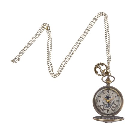 Pocket watch "anchor", quartz, d dial - 3.5 cm-1