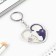 Key keychain children's acrylic "heart", 5.9 x 6.7 cm