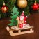 Decor "Santa Claus with a deer on a sleigh"