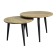 Tables DQ Malit FIR D600 (500), H450 (400), Black Muar, MDF Light