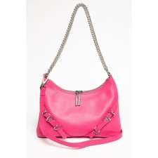 Bag Cross-Body Women's, genuine leather, Ludor Pink, 26x5x17 cm
