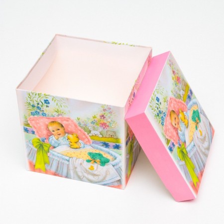 Self -assembly box "Children's" girls 15x15x15 cm-3