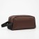 Lightning cosmetic bag, brown color
