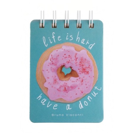 Notepad A7, 108 sheets on the crest Smart Journal, solid cover, block 80 g/sq.m, mix-6