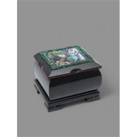 Casket "Mistress of the Copper Mountain" 10x8x7.5 cm, coil-5