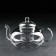 Hot kettle with glass sieve, 1.1 liters