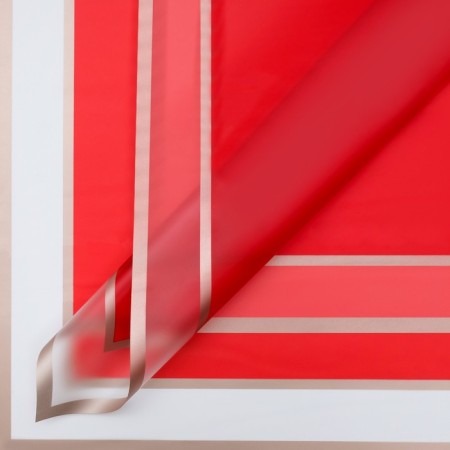Floristic film, red, 58 x 58 cm, 50 μm