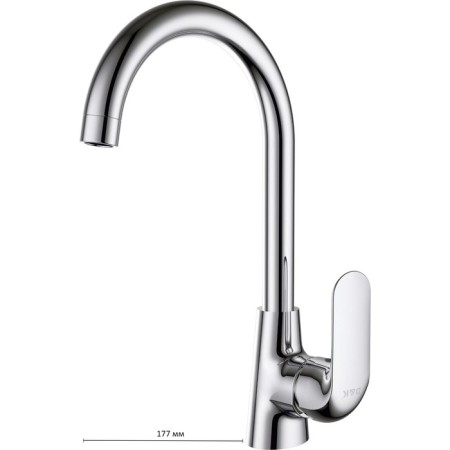 Kitchen mixer d & k venice.gondola da1022401, one -rod, chrome
