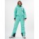 Ski jumpsuit female turquoise color, size 48