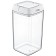 Container EMHOUSE, hermetic, clip of pen, square, 2 liters
